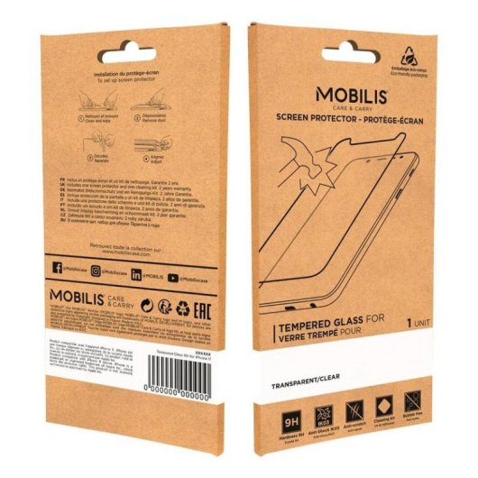 Protecteur d'écran Mobilis Edge 50 Fusion Transparent 9H