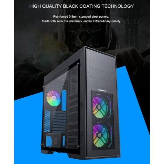 Boitier PC GAMEMAX MASTER 2 Noir Tour ATX Verre Trempe ARGB