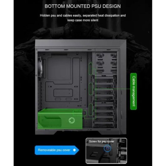 Boitier PC GAMEMAX MASTER 2 Noir Tour ATX Verre Trempe ARGB