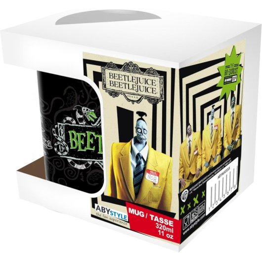 Taza Beetlejuice 1988 Cerámica 320 Mls
