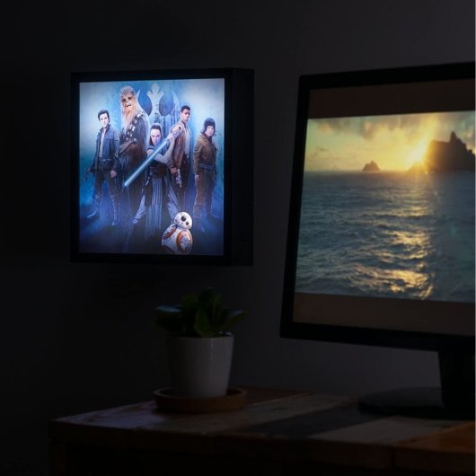 Cuadro The Last Jedi Star Wars 3d Luminart Holograma