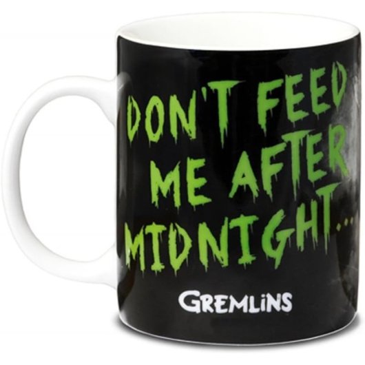 Taza Don't Feed Me Gremlins Cerámica 315 Mls