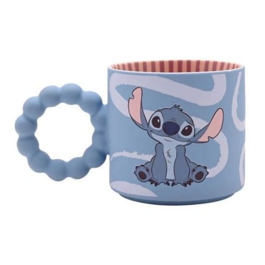 Taza Stitch Textura Suave Stitch Cerámica 300 Mls