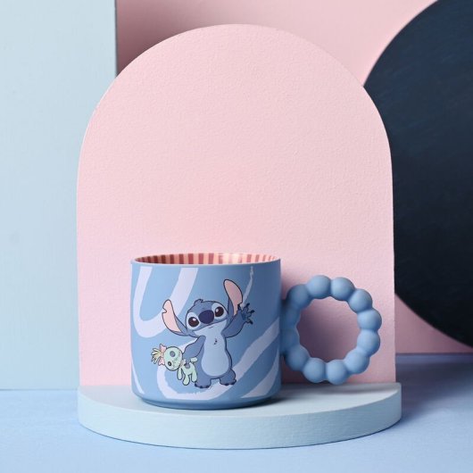 Taza Stitch Textura Suave Stitch Cerámica 300 Mls