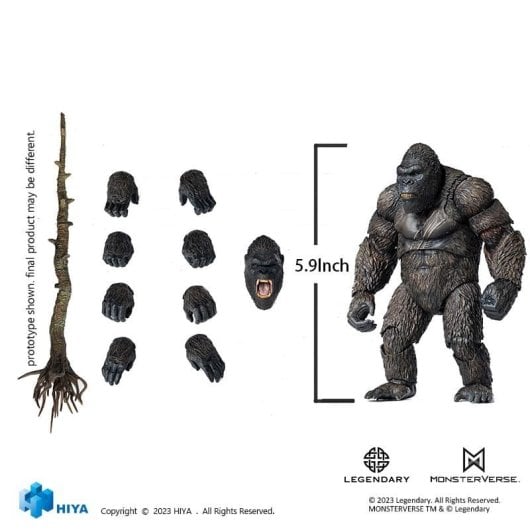 Figura Kong Skull Island Exquisite Basic Articulada 15 Cms