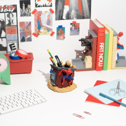 Set De Escritura Con Lapicero 3d Spider-man Vs Sandman Marvel