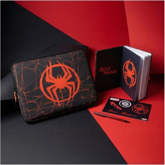 Set De Regalo Funda De Portátil Miles Morales Spider-man Marvel