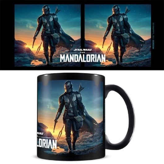 Taza Mandalorian Night Fall Star Wars Cerámica 310 Mls