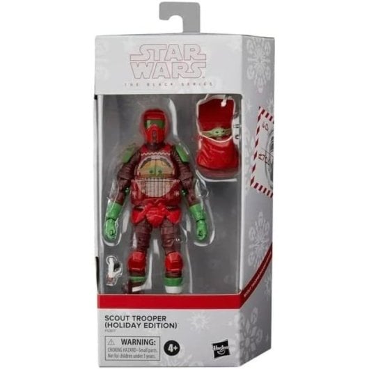 Figura Scout Trooper (holiday Edition) Star Wars Articulada 15 Cms