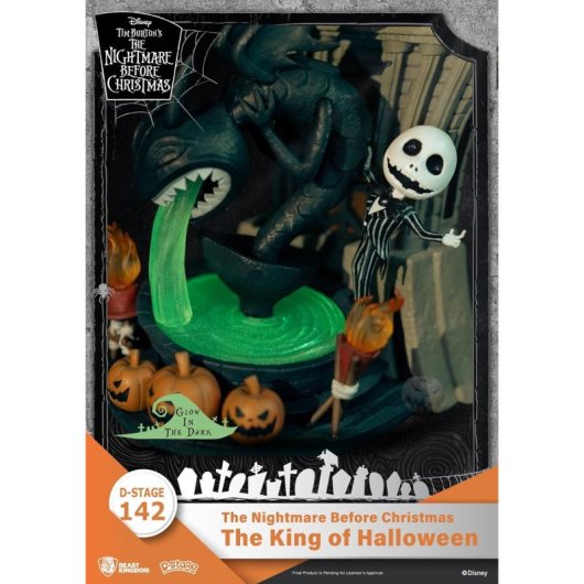 Figura The King Of Halloween Pesadilla Antes De Navidad Disney D Stage Diorama 16 Cms