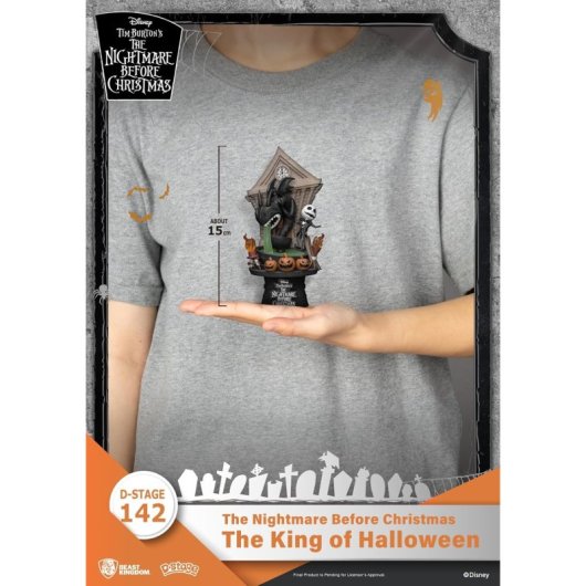 Figura The King Of Halloween Pesadilla Antes De Navidad Disney D Stage Diorama 16 Cms