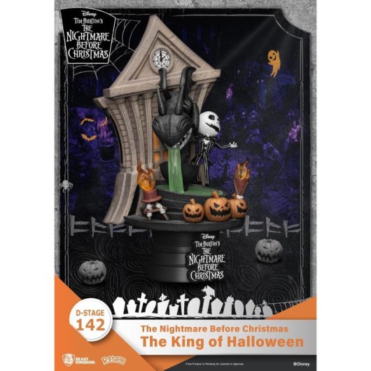 Figura The King Of Halloween Pesadilla Antes De Navidad Disney D Stage Diorama 16 Cms