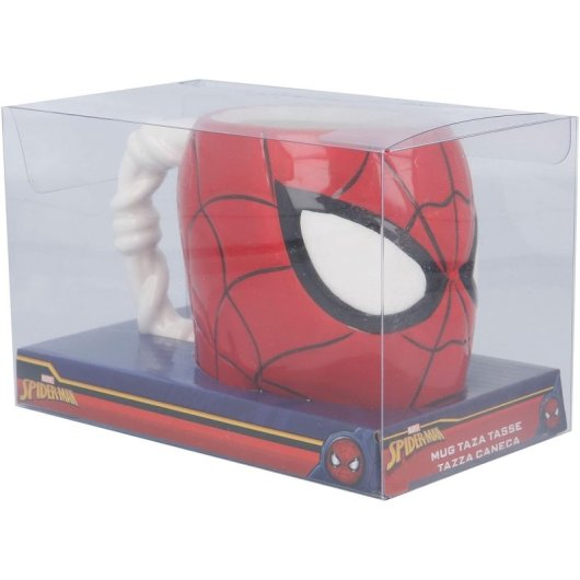 Taza 3d Spider-man Marvel Cerámica 350 Mls