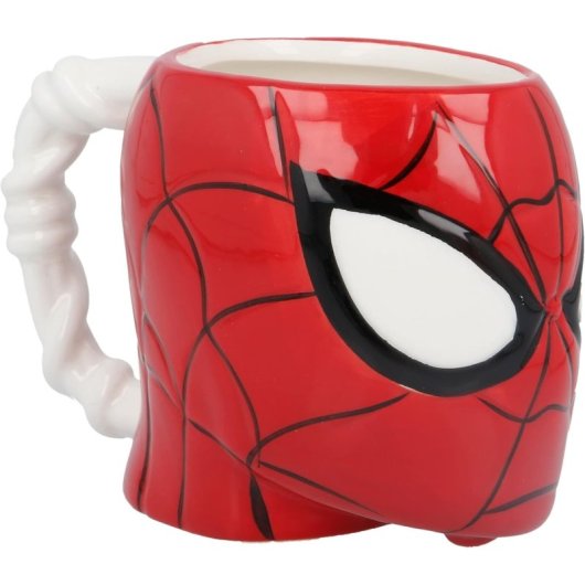 Taza 3d Spider-man Marvel Cerámica 350 Mls