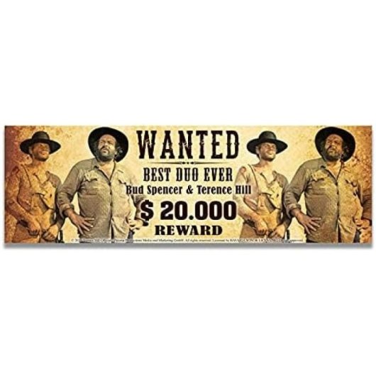 Taza Bud Spencer & Terence Hill Wanted Metálica 330 Mls