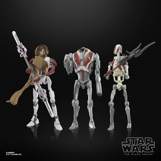 Pack 3 Figuras Magnaguard Super Battle Droid & Battle Droid Pack Star Wars Jedi Survivor Articuladas 15 Cms