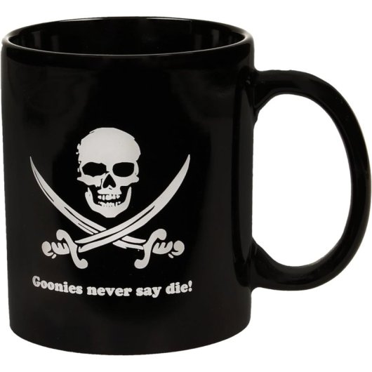 Taza Never Say Never The Goonies Cerámica 325 Mls