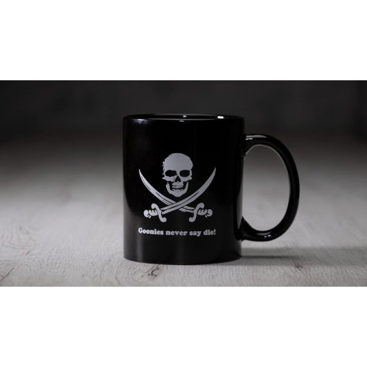 Taza Never Say Never The Goonies Cerámica 325 Mls