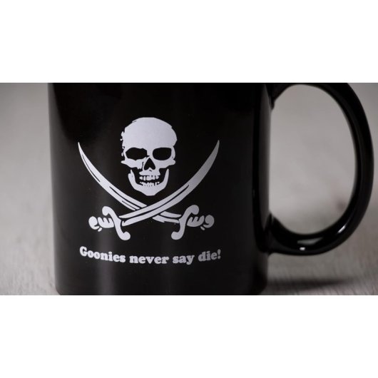 Taza Never Say Never The Goonies Cerámica 325 Mls