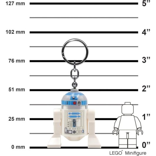 Llavero Linterna R2-d2 Star Wars Lego