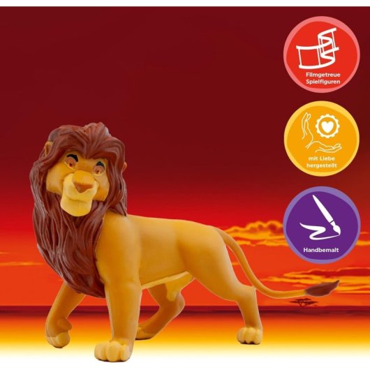 Figura Mufasa El Rey León Disney 9 Cms
