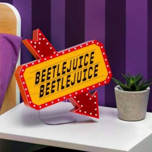 Lámpara Cartel Beetlejuice 22 X 25 Cms
