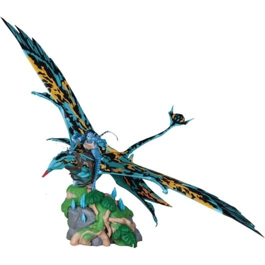 Figura Neytiri Y Banshee Avatar The Way Of Water Diorama 15 Cms
