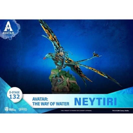 Figura Neytiri Y Banshee Avatar The Way Of Water Diorama 15 Cms