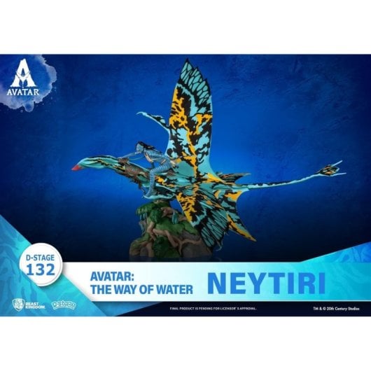 Figura Neytiri Y Banshee Avatar The Way Of Water Diorama 15 Cms