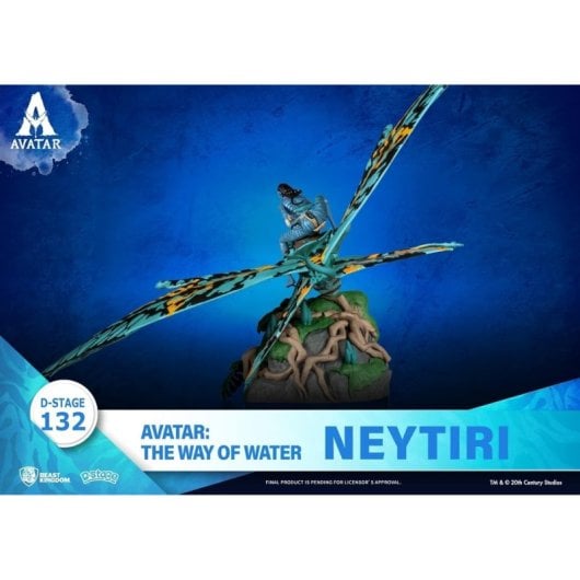 Figura Neytiri Y Banshee Avatar The Way Of Water Diorama 15 Cms
