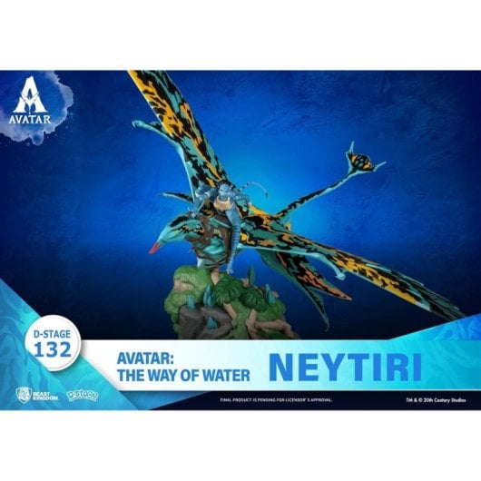 Figura Neytiri Y Banshee Avatar The Way Of Water Diorama 15 Cms