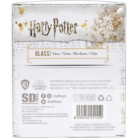 Vaso Slytherin Hogwarts Harry Potter Cristal 300 Mls