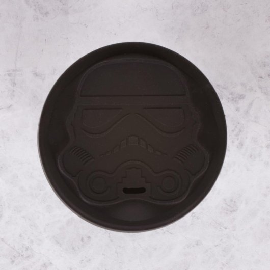 Vaso De Viaje Original Stormtrooper Star Wars Negra Cerámica 275 Mls