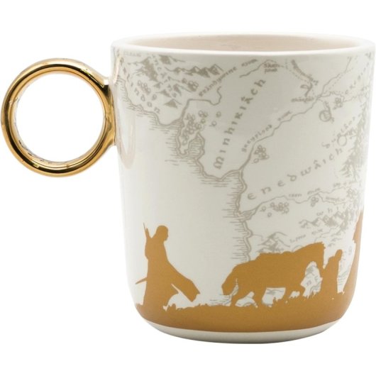 Taza 3d One Ring El Señor De Los Anillos Cerámica 460 Mls