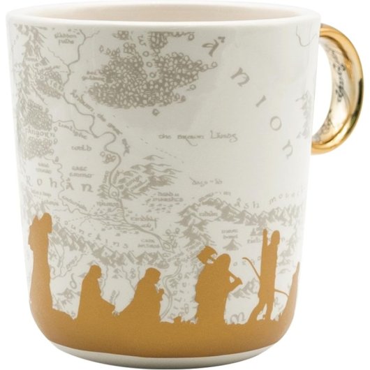 Taza 3d One Ring El Señor De Los Anillos Cerámica 460 Mls