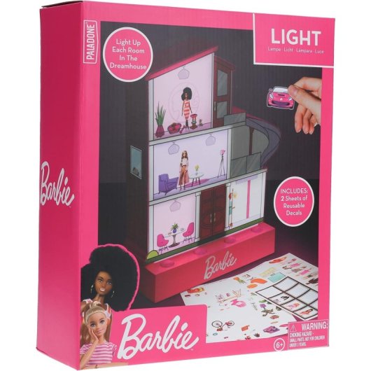 Lámpara Casa De Ensueño Con Luz Personalizable Barbie 12 Cms