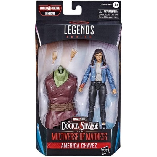 Figura América Chávez Doctor Strange In The Multiverse Of Madness Con Build-a-figure Marvel Legends Articulada 15 Cms