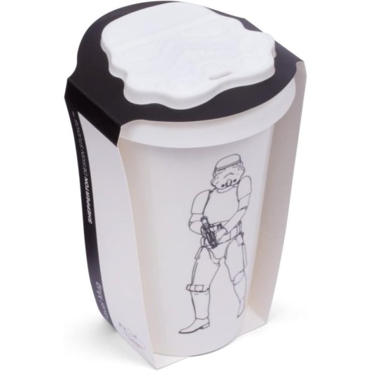 Vaso De Viaje Original Stormtrooper Star Wars Blanca Cerámica 275 Mls