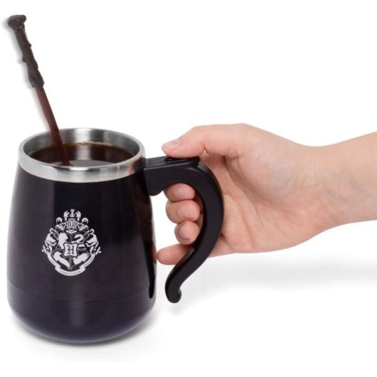 Taza Que Se Mueve Sola Con Varita Harry Potter 350 Mls