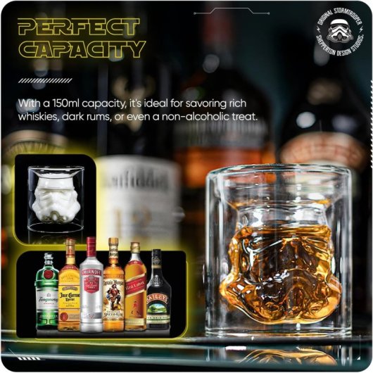 Vaso Stormtrooper Star Wars Original Stormtrooper Cristal 150 Mls