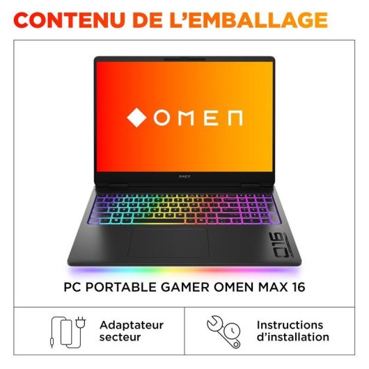 Portátil HP Omen Max 16-ak0024nf 16" AMD Ryzen AI 7 32GB 1TB SSD RTX 5070 Ti FreeDOS