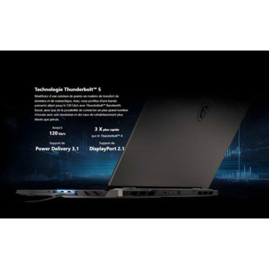 Ordinateur portable MSI Vector 16 HX AI A2XWHG-235XFR 16" Intel Core Ultra 7 255HX 32GB 1TB SSD RTX 5070 Ti FreeDOS