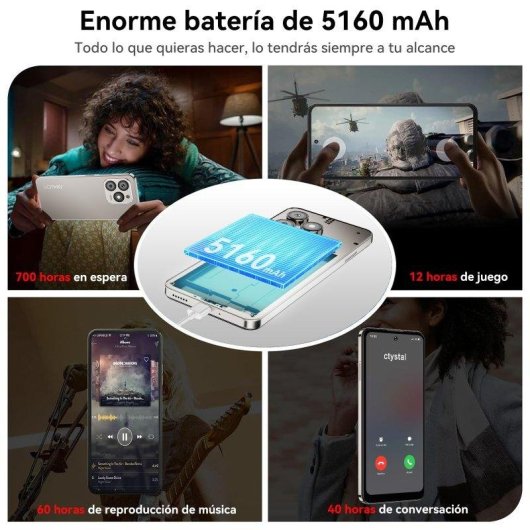 HOTWAV Note 13 Max 4G 256GB 6GB 6,8" Noir Caméra 48MP