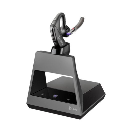 Auriculares HP Poly Voyager 5200 inalámbricos Bluetooth con cancelación de ruido, micrófono y uso oficina, negros