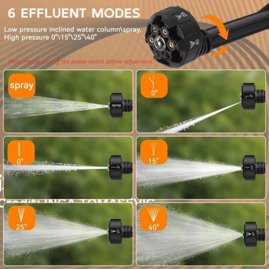 Idropulitrice a batteria Autrucker 21V 70 Bar 6 in 1
