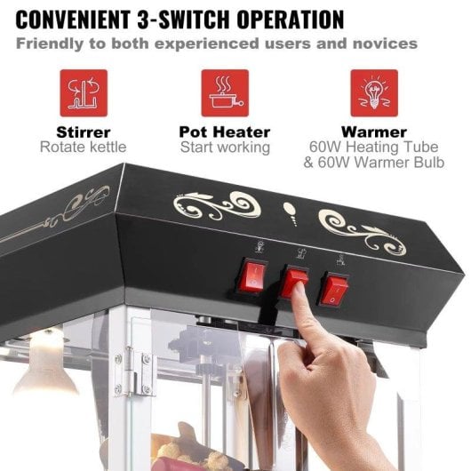 Machine popcorn Autrucker 850W