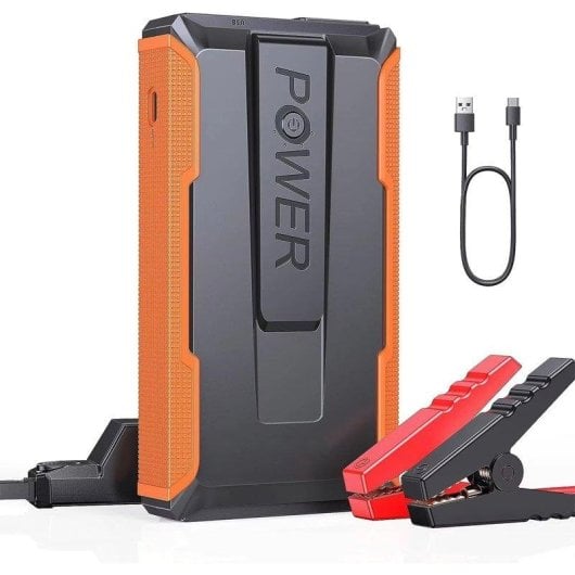 Starthilfe Autrucker 1400A Power Bank 12V mit LED-Taschenlampe
