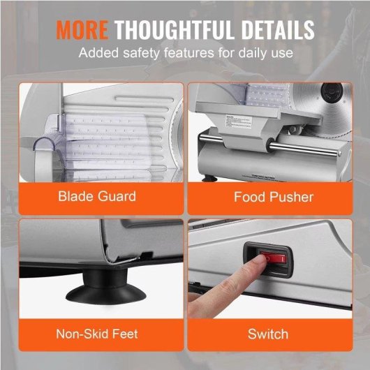 Trancheuse Autrucker Sus420 180W Lame 190 mm Reglable 0-15 mm