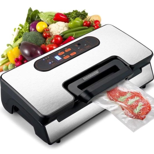 Machine sous vide Autrucker 130W 90KPa Double pompe Cutter et accessoires