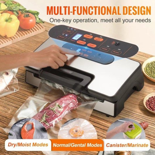 Machine sous vide Autrucker 130W 90KPa Double pompe Cutter et accessoires